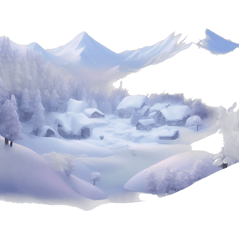 dreamy snow nature scene emoji