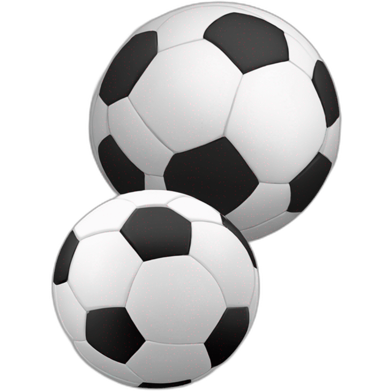 Soccer and volleyball balls emoji