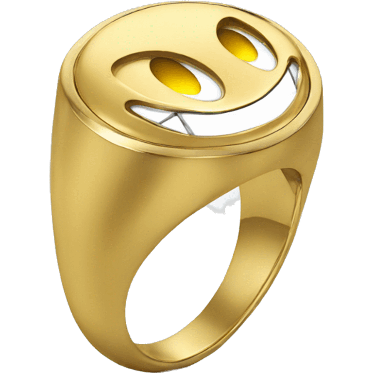 Sonic face gold on the Ring emoji