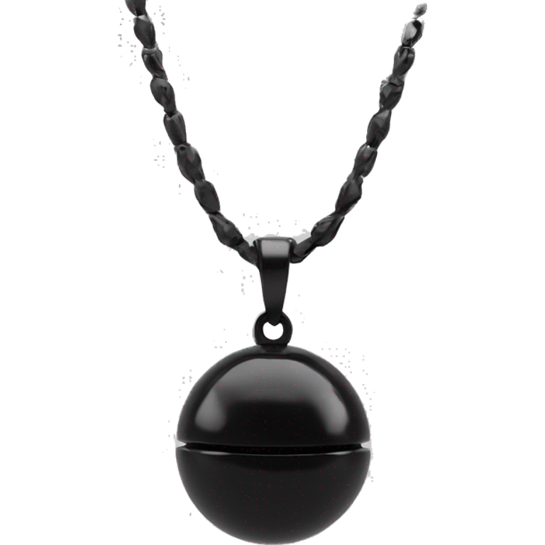 onix sphere pendant black emoji