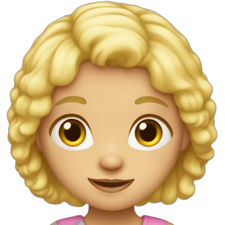 little blond girl emoji