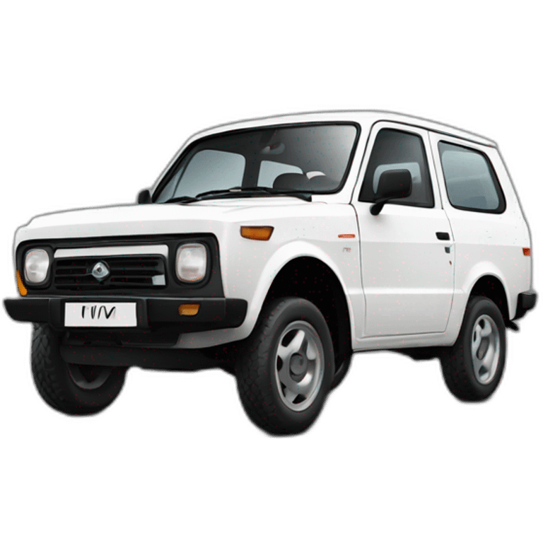 Lada niva white emoji