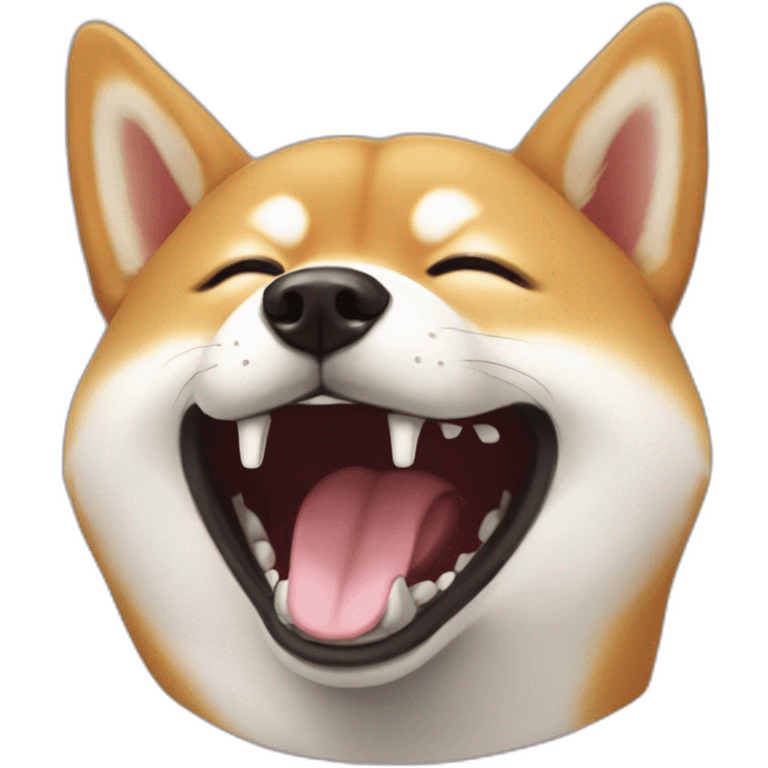 shiba-inu-laughing emoji