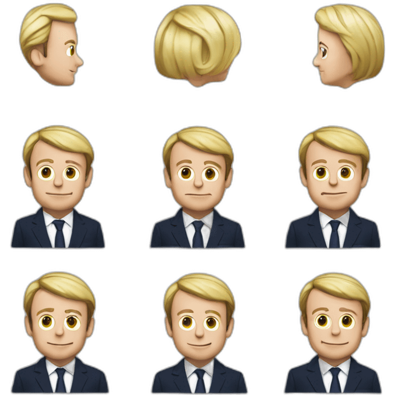 Emmanuel macron sur marine lepen emoji