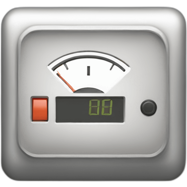 An electrical meter with rounded edges emoji