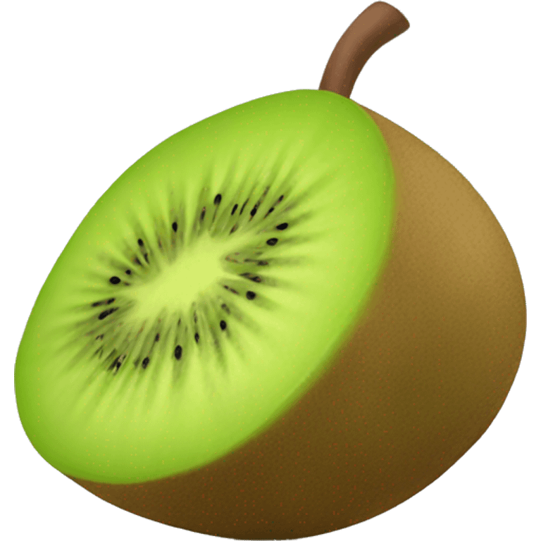 3D kiwi fruit  emoji