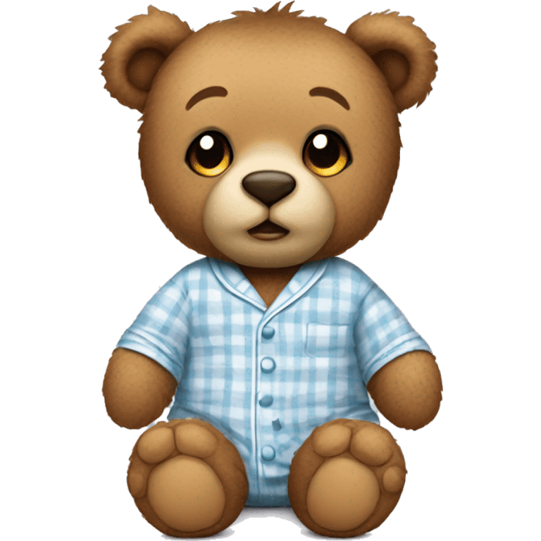 teddy bear wearing pyjamas  emoji