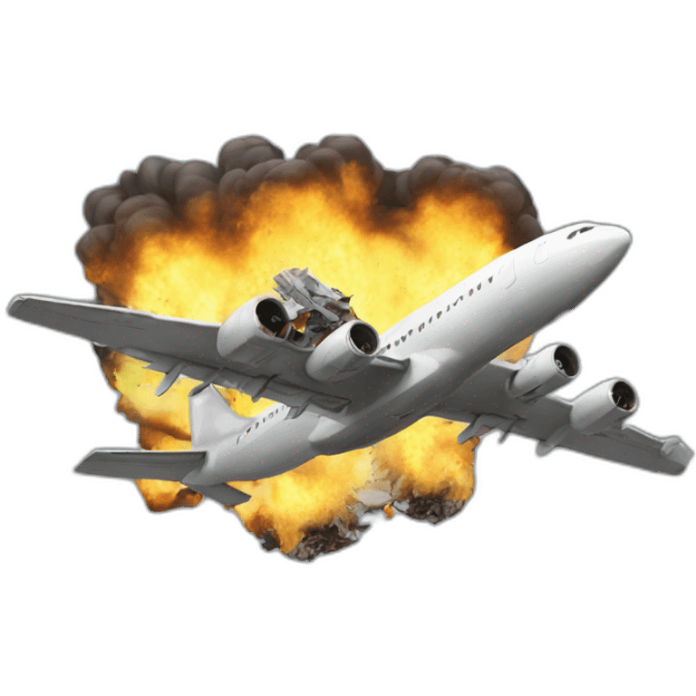 Plane crash emoji