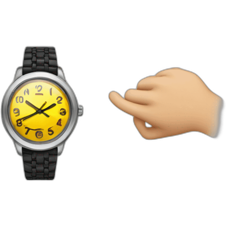 person looking watch emoji