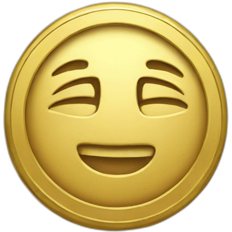 Gold coin emoji