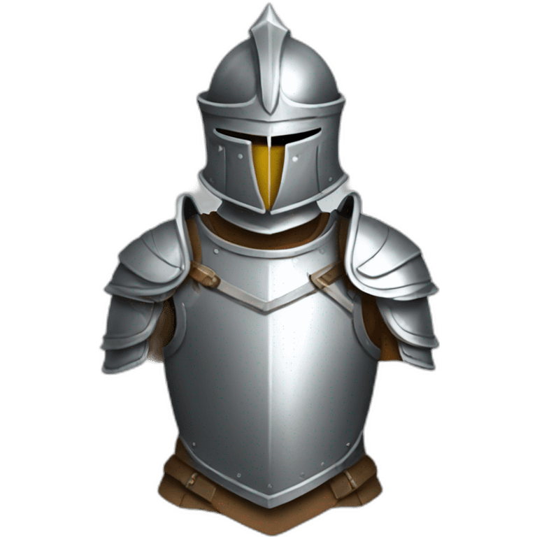 Silver medieval armor emoji