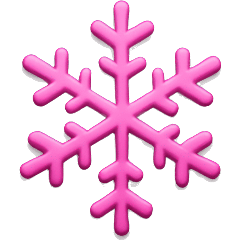 pink snowflake emoji