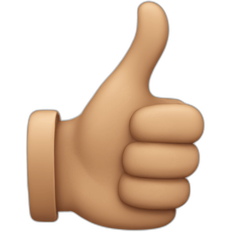 a man thumbing up emoji