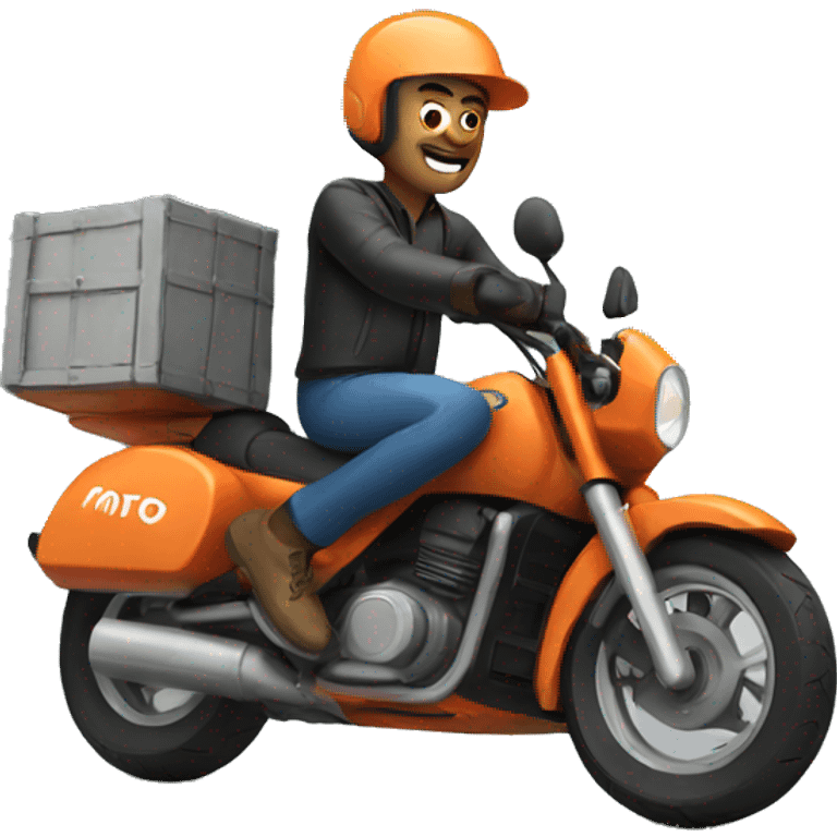 Moto delivery emoji