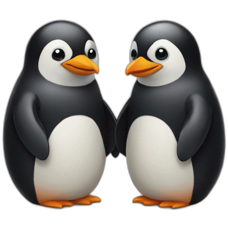 Penguin love emoji