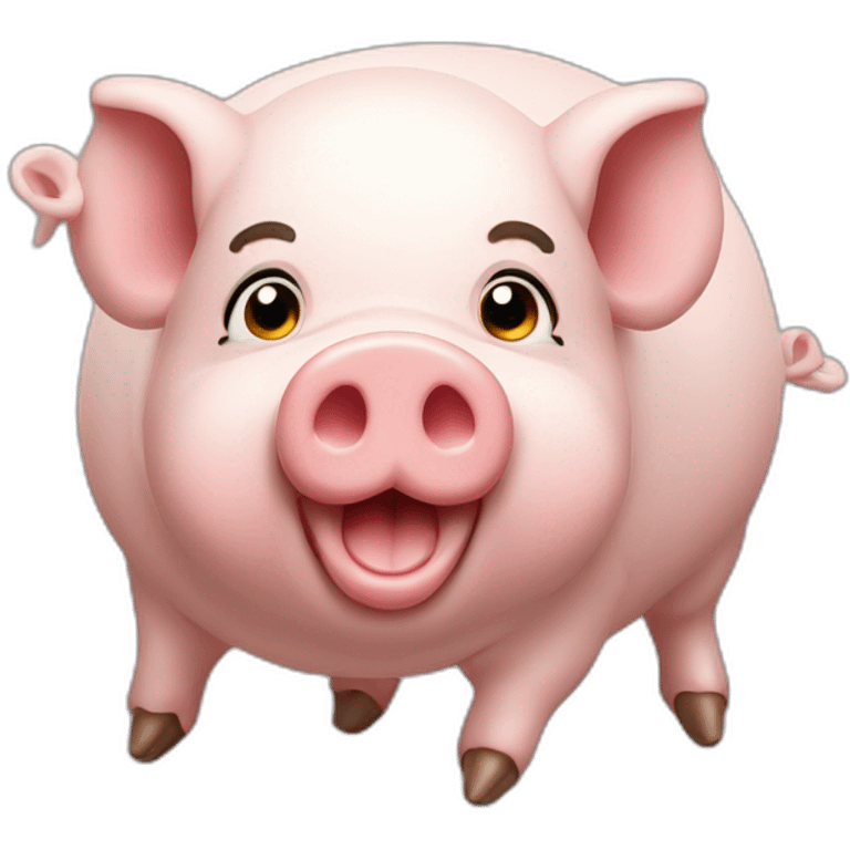 Cochon sur cochon emoji