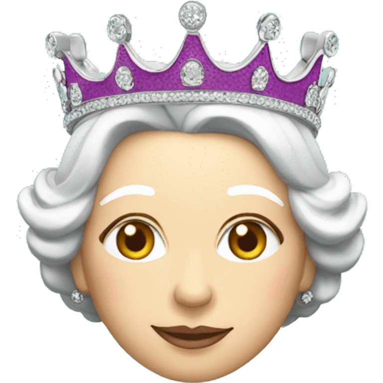 Queen Elizabeth swimming in pool emoji