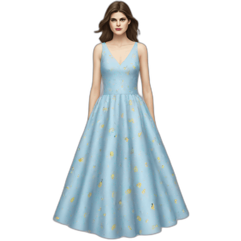 Alexandra Daddario dress emoji