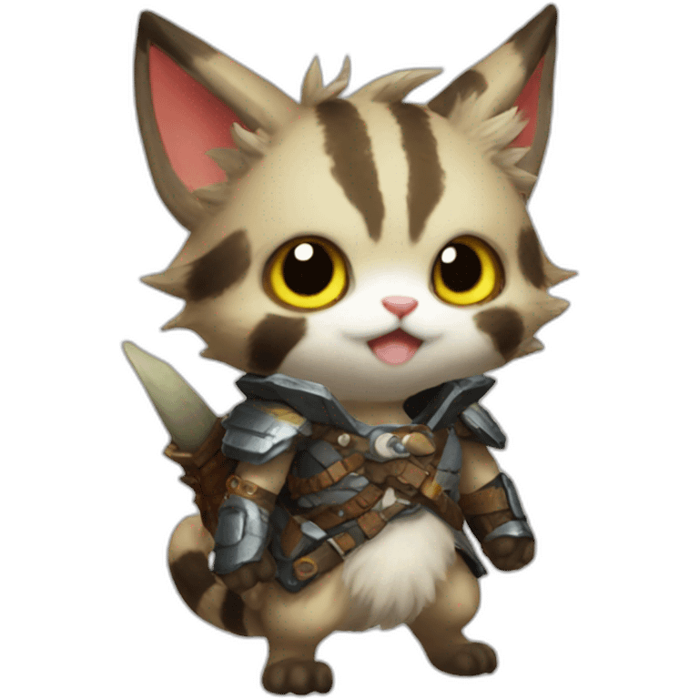 monster hunter palico really fluffx emoji