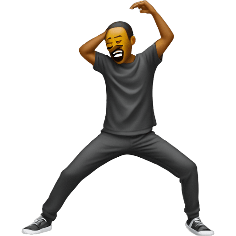 Person making a dab emoji