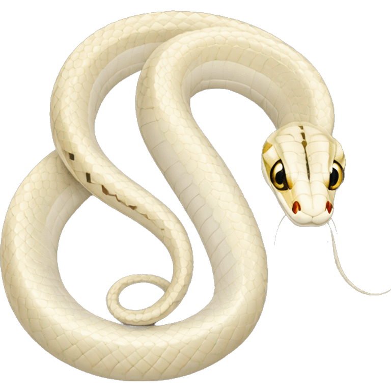 Albino checkered garter snake emoji