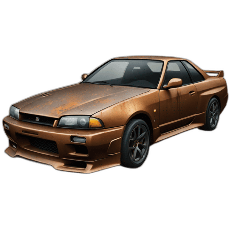 Nissan skyline rusted emoji