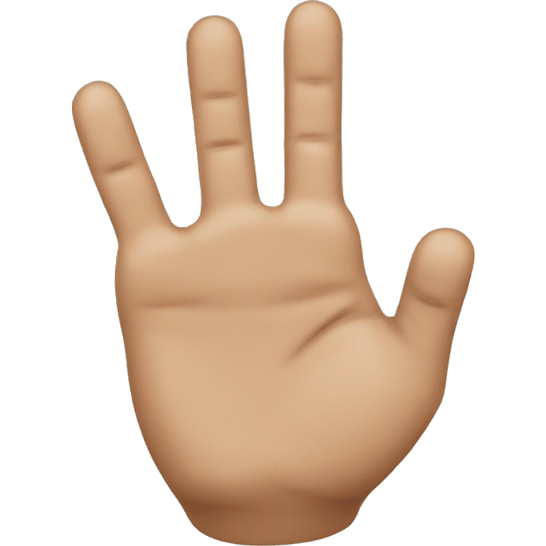 Three fingers emoji