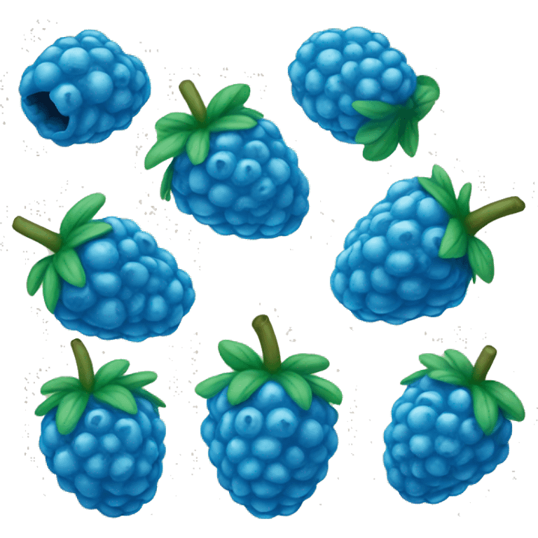 "blue raspberry" emoji