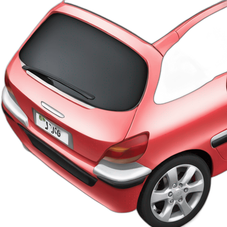 Peugeot 206 rouge emoji