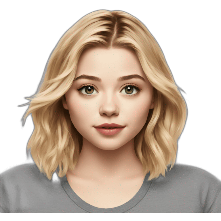 chloë grace moretz wearing tee emoji