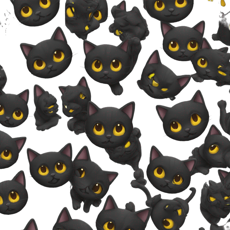 Black cats  emoji