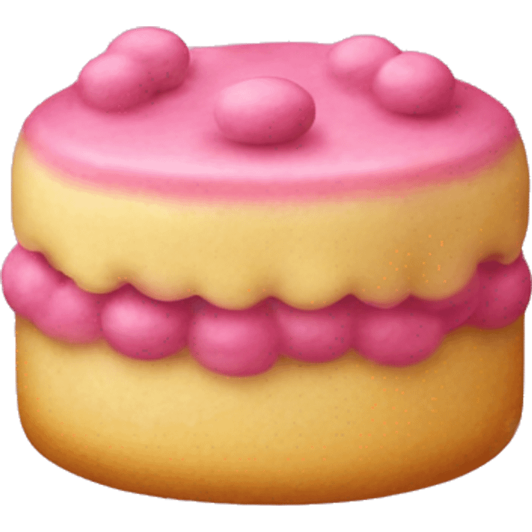 Pink vintage macaroni cakes emoji