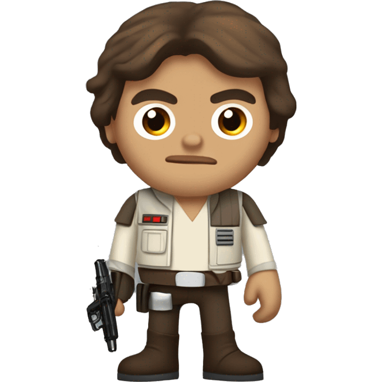 star wars version of chuck from angry birds as han solo emoji