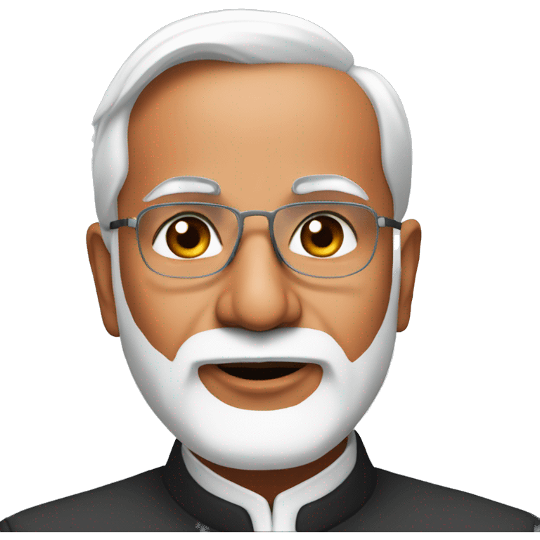 Narendra Modi potrait emoji