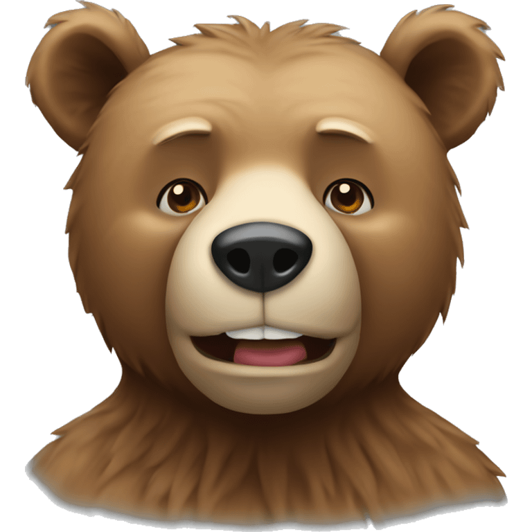 Bear with vodka emoji