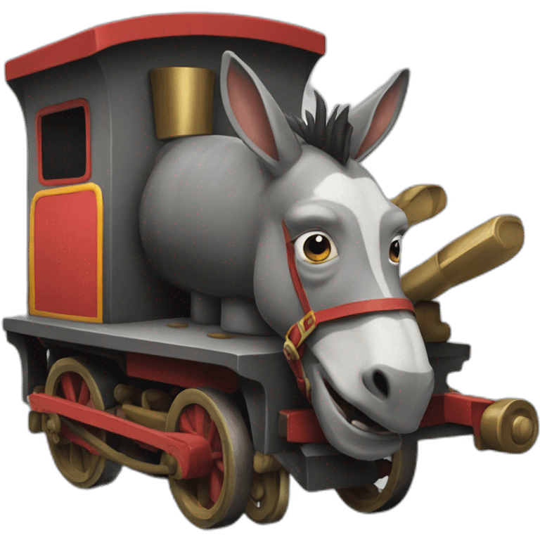 locomotive donkey emoji