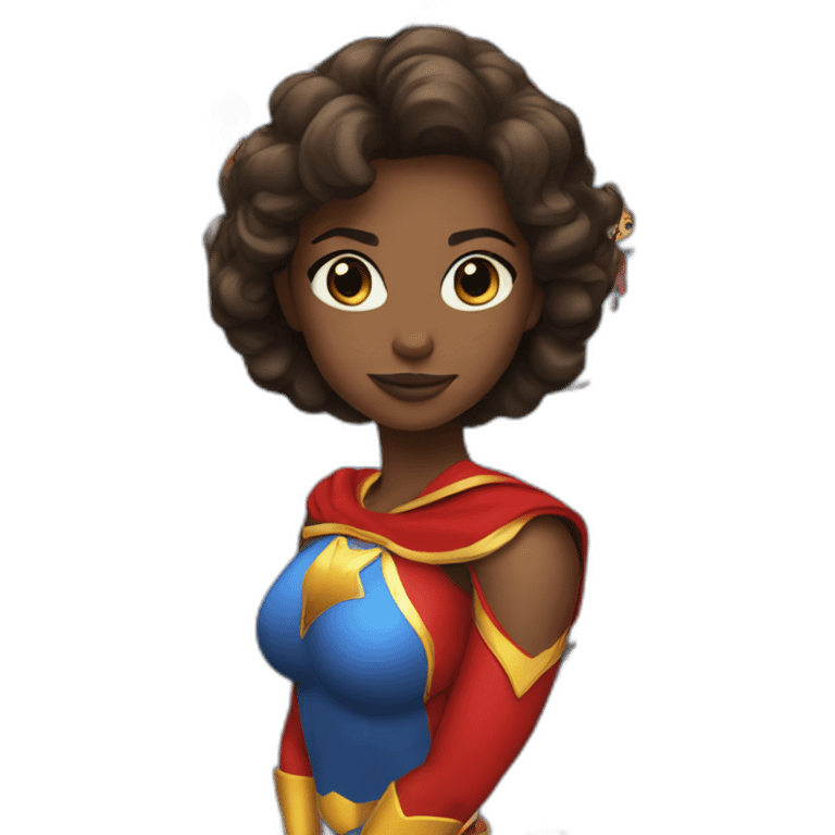 Super hero girl emoji