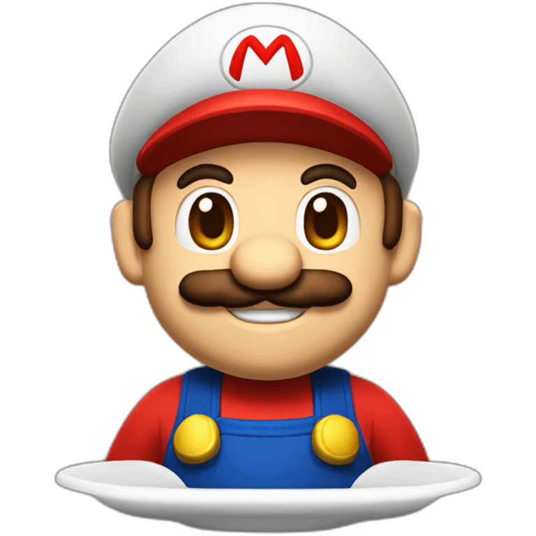 Mario qui boit du café emoji