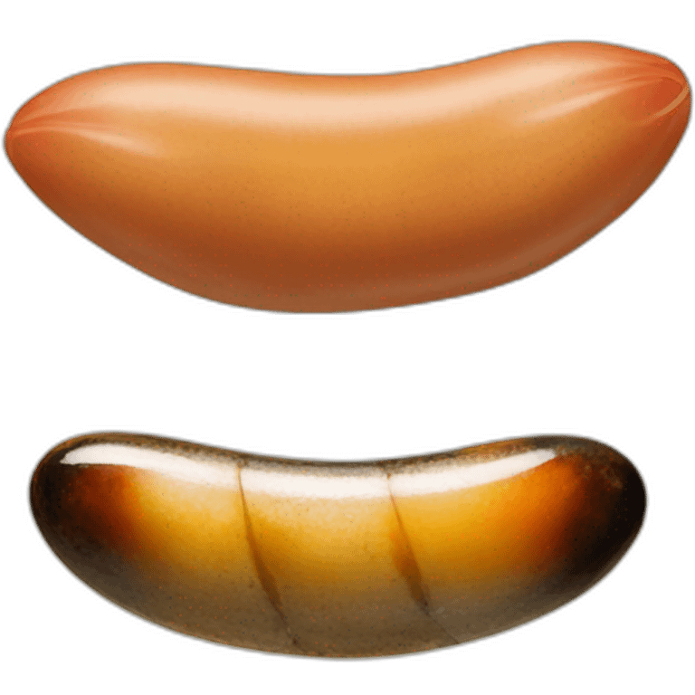 Mussel and sausage is friends emoji