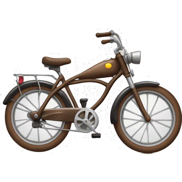 Brown bike emoji