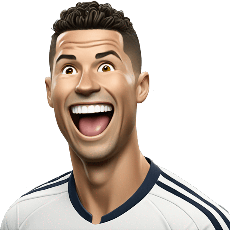 Ronaldo laughing  emoji