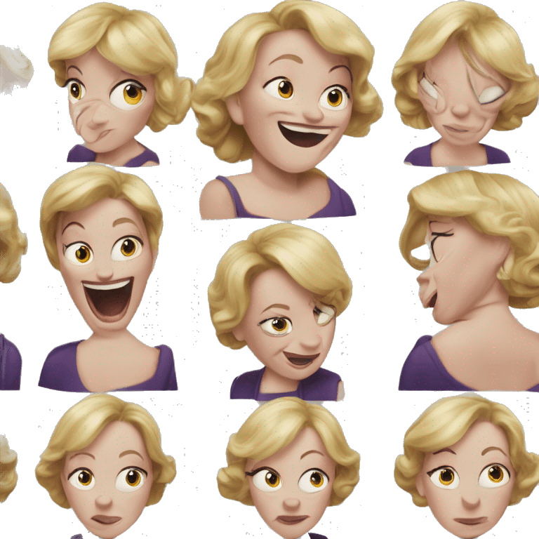 Ursula von der Leyenl very photorealistic emoji