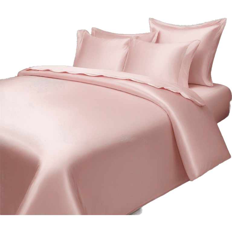 Light pink silk bedding set emoji