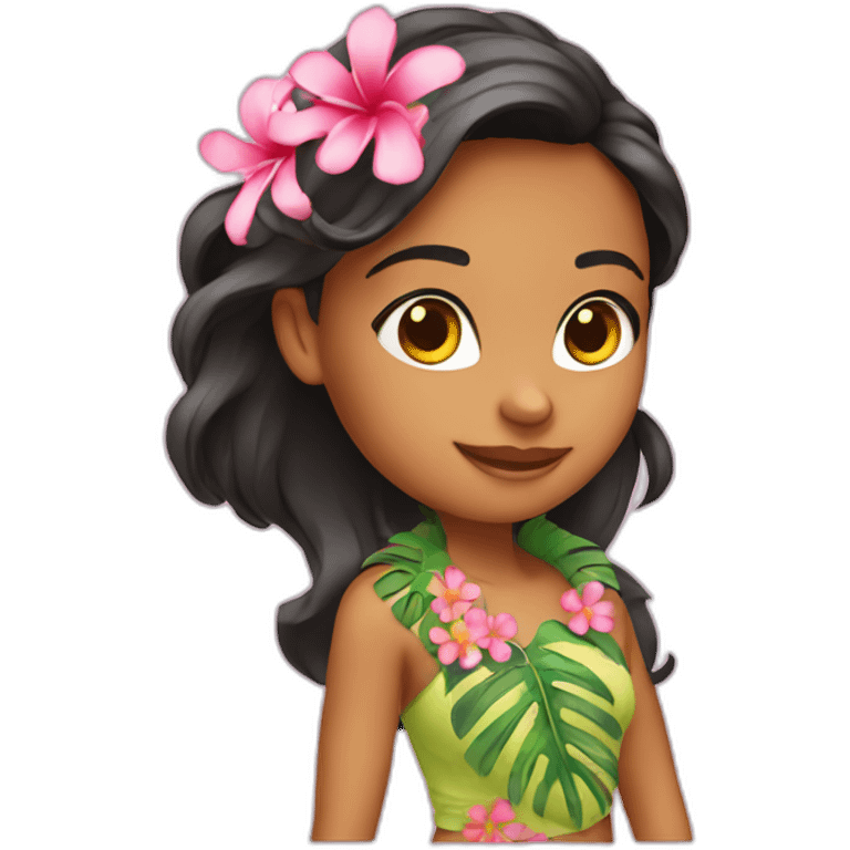 Girl hawai emoji