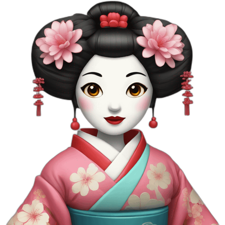 Geisha robotic emoji