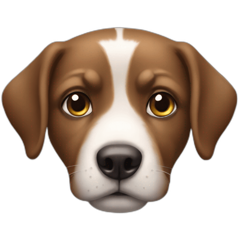 Un chien avec des cœurs dans les yeux emoji