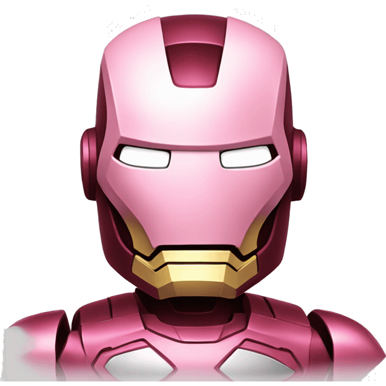 Pink iron man emoji