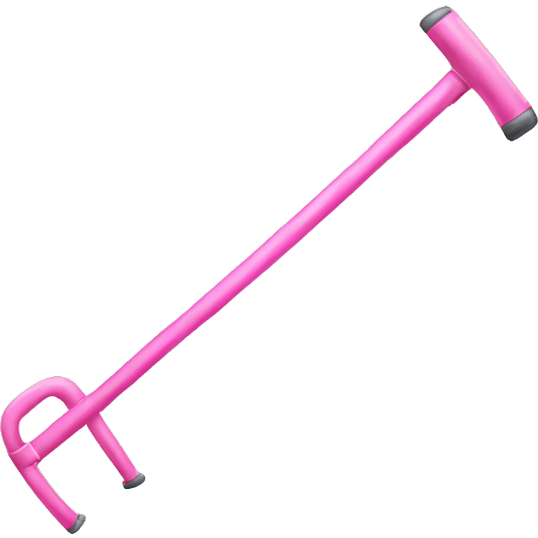 pink crutches emoji