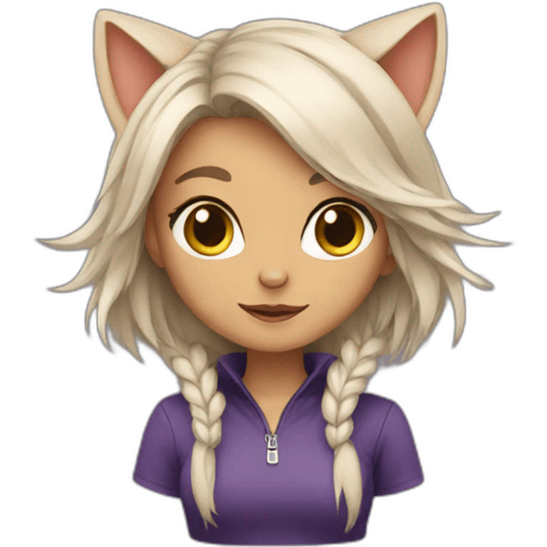 cat girl  emoji