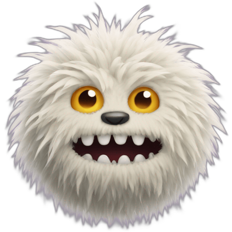 funny fuzzy monster emoji